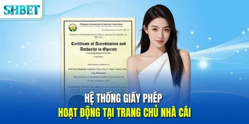 Trang chủ 43 Hệ thống giấy phép hoạt động tại trang chủ nhà cái